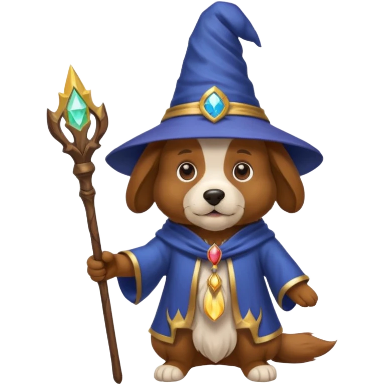 Dog wizard emoji