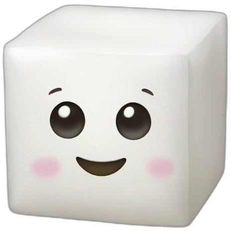 Sugar cube emoji