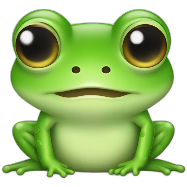 Cute frog emoji