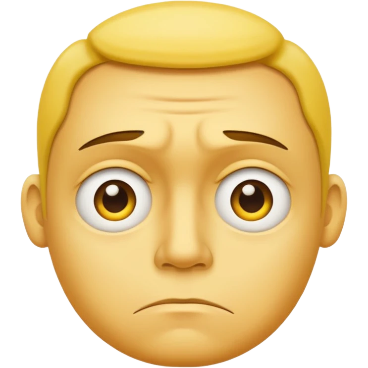 disappointed yellow face  emoji