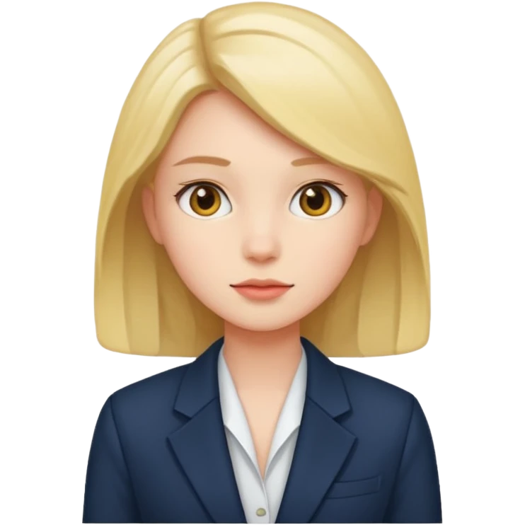Salon owner a girl with blazer  emoji