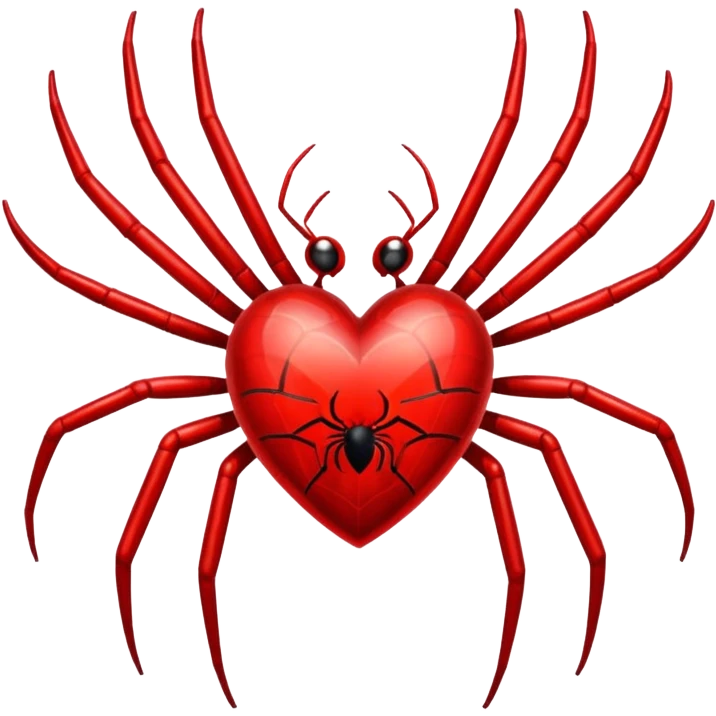 Spider heart  emoji