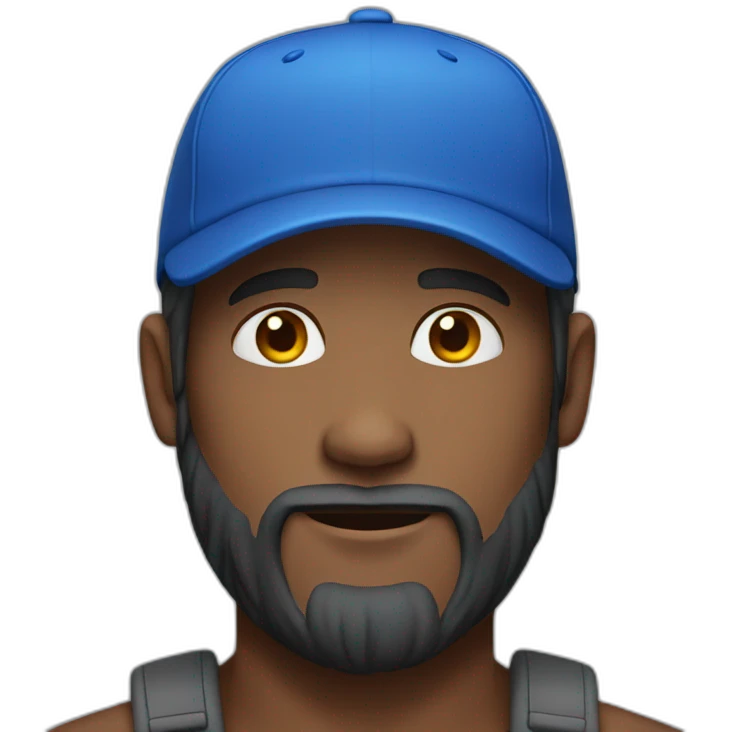 longhair guy with blue cap emoji