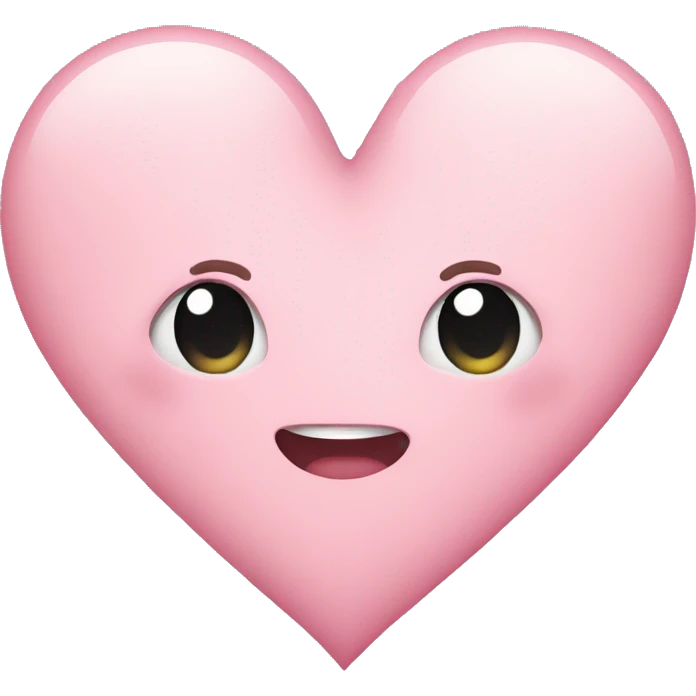 Pastel pink heart emoji