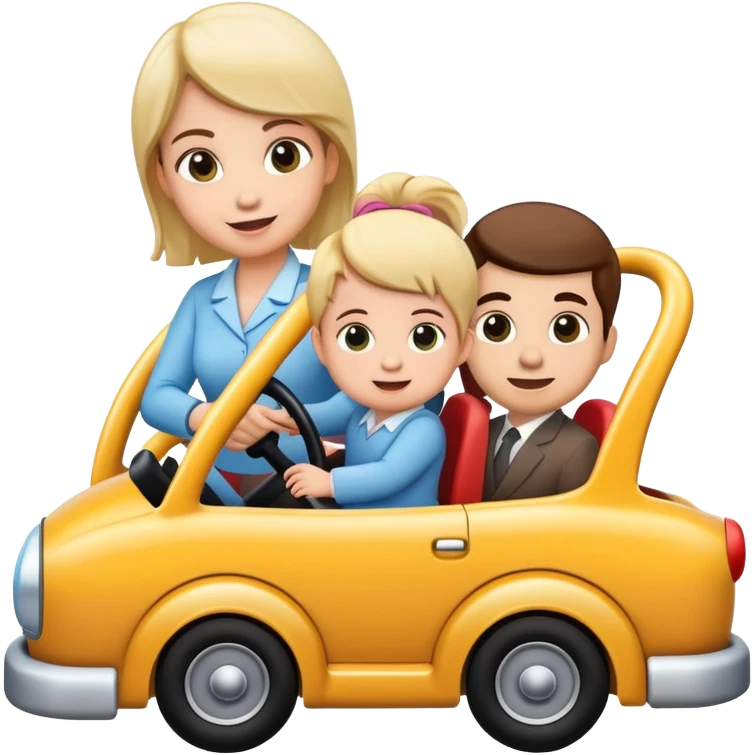 roller coaster -- with baby, adult, corporate worker, each in one car emoji
