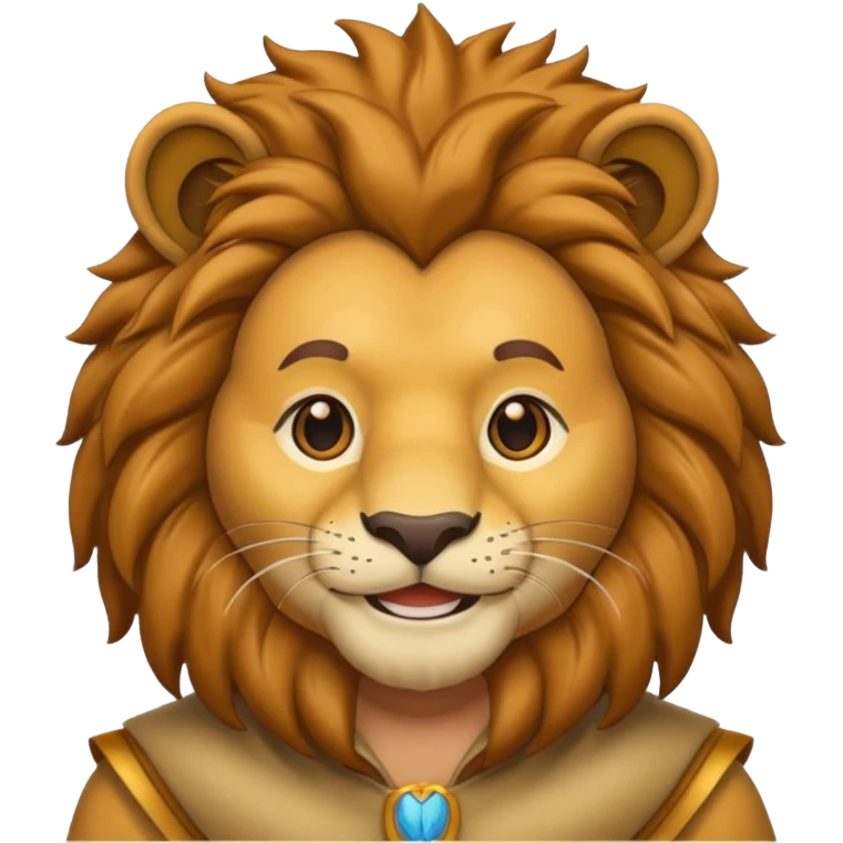 man in lion  costume  emoji