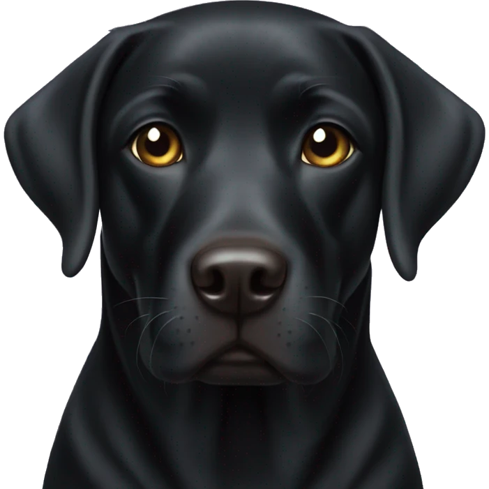 Black Labrador  emoji