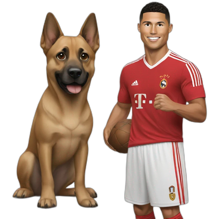dog with ronaldo emoji