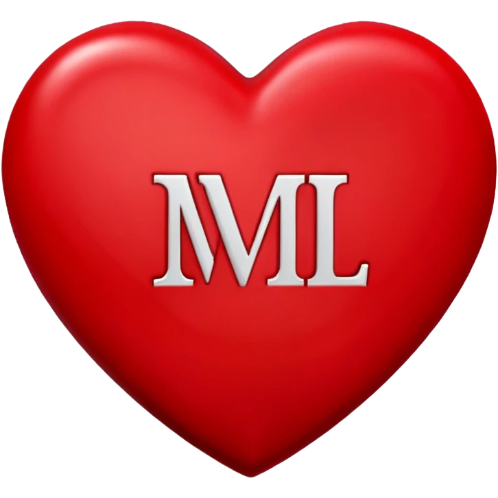 Heart with initial m+l emoji