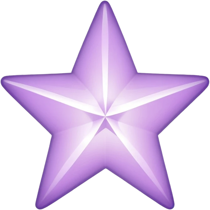 light lilac star, minimal design emoji