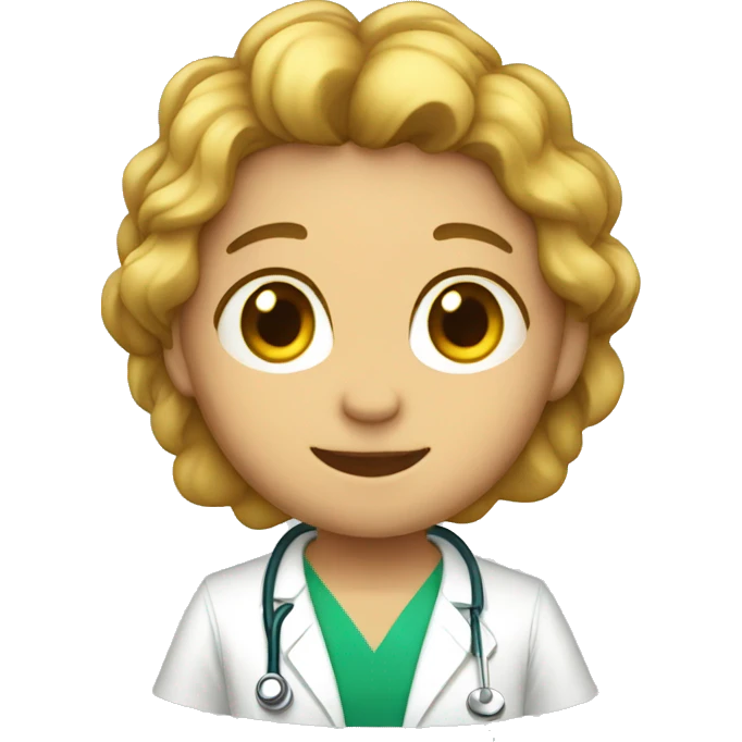 León vestido de medico emoji