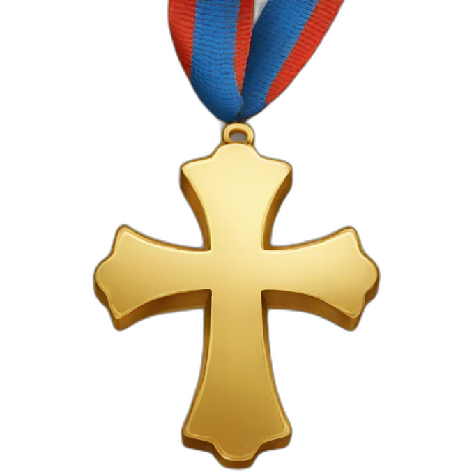 1 Gold cross medal emoji