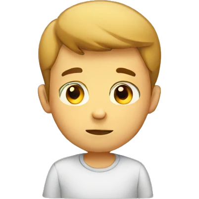 boy thinking emoji