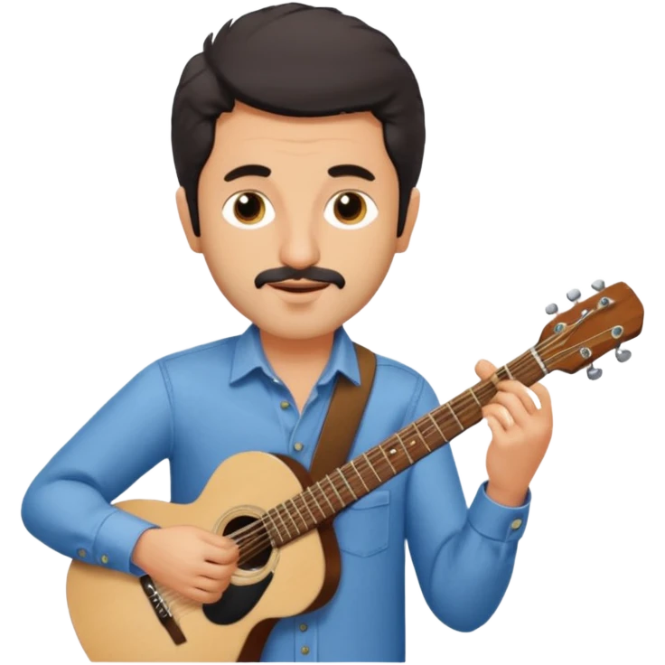 داریوش اقبالی در حال نواختن گیتار emoji