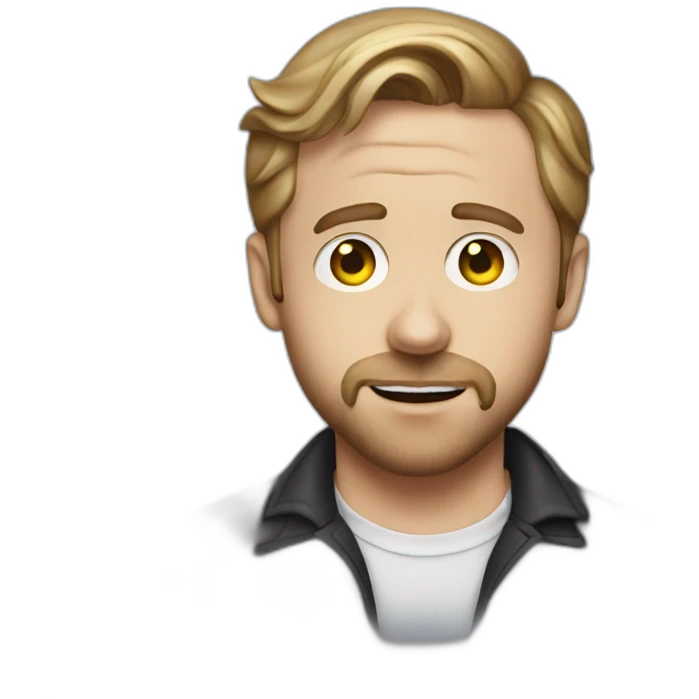 Ryan gosling as a ghost emoji