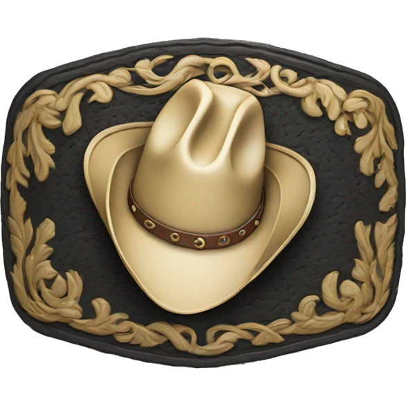 rodeo belt buckle  emoji
