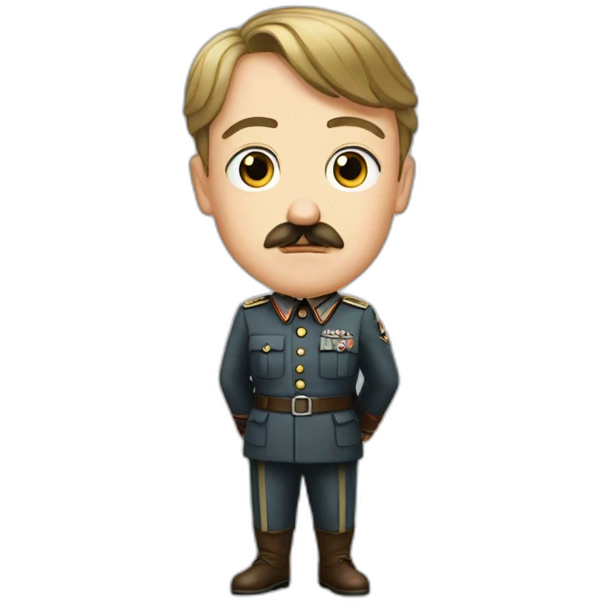 Hitler pointe le ciel du doigt emoji
