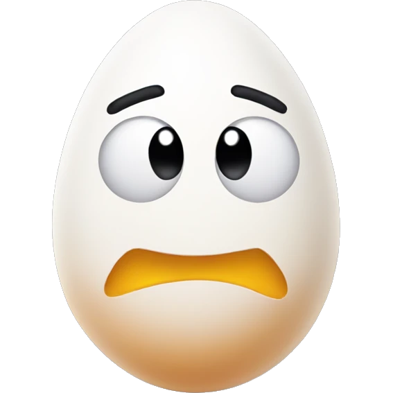 egg with a face emoji