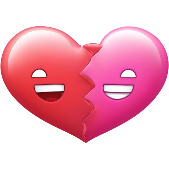 Red and pink heart emoji