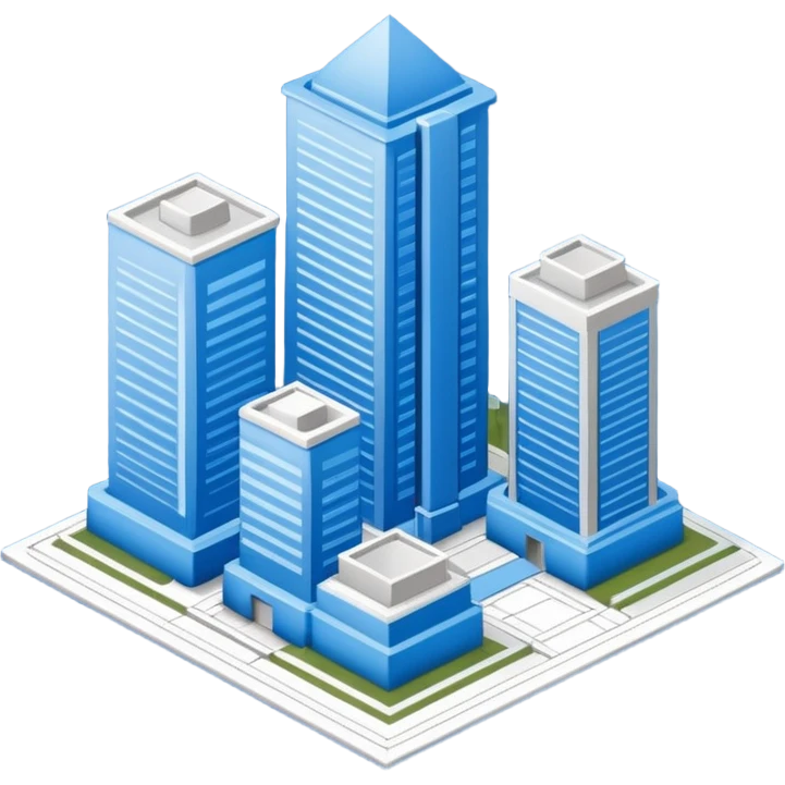 detailed  blue architectural drawing emoji