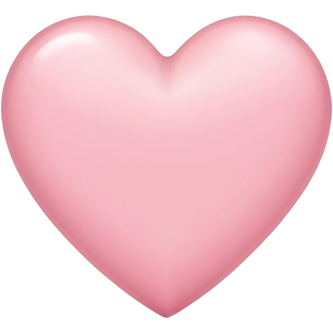 A light pink heart emoji