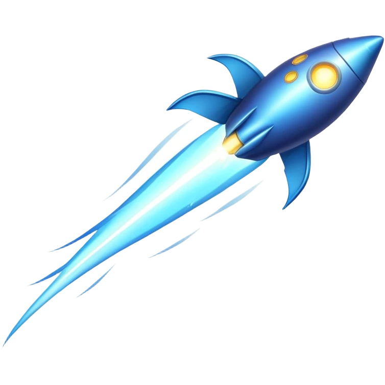 bright comet with long tail emoji