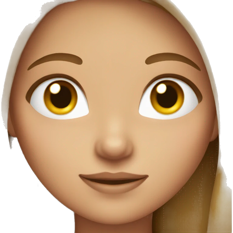 Girl with light brown hair emoji