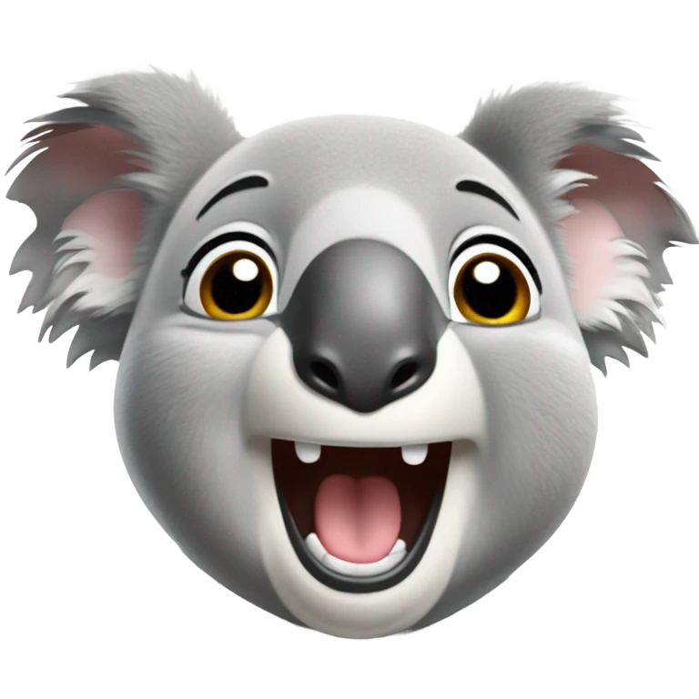 Koala laughing hard emoji