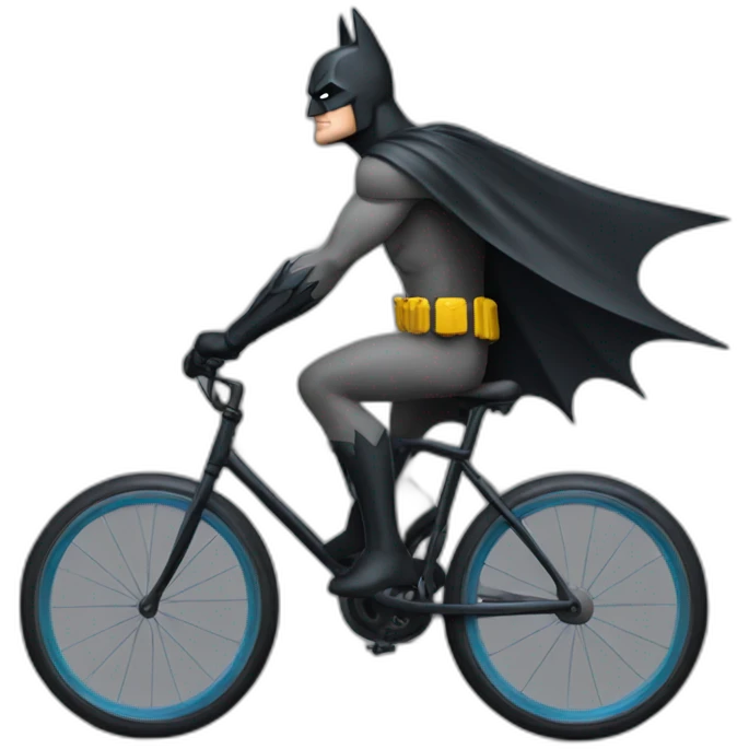 Batman sur un velo emoji