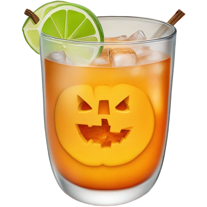 Pumpkin mule drink emoji