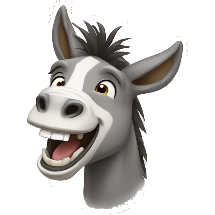 Laughing donkey  emoji