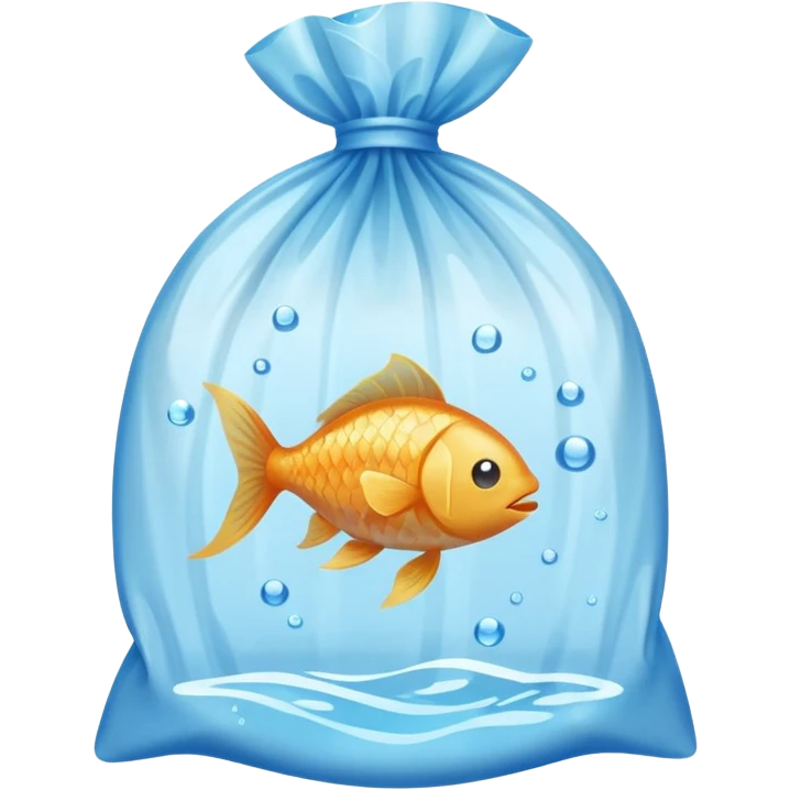1 ios  fish inside a plastic bag emoji