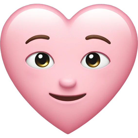 light pink heart emoji