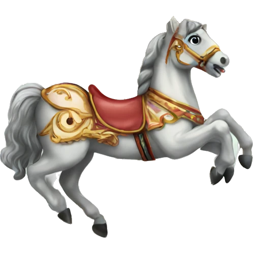vintage carousel horse emoji