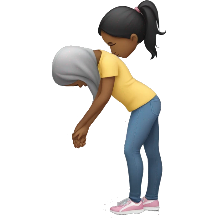 girl bowing  emoji