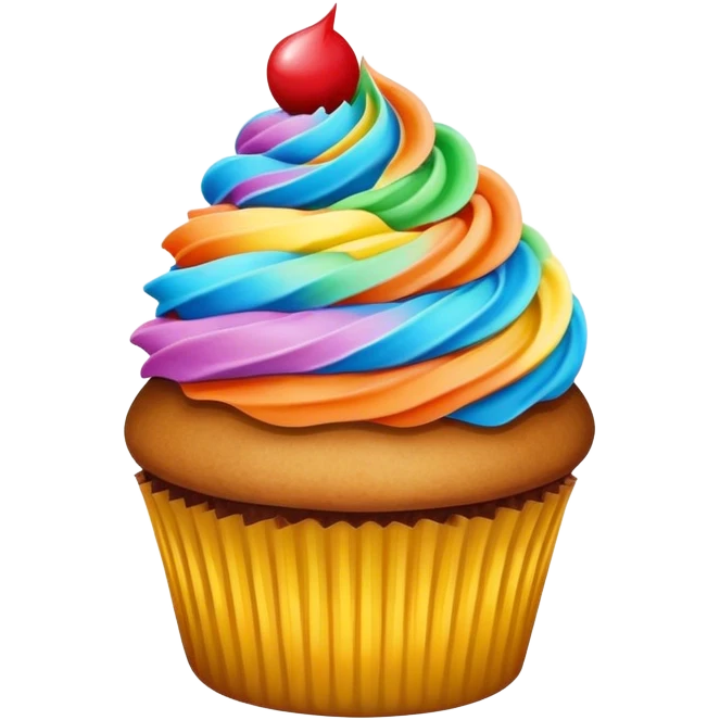 Cupcake happy emoji