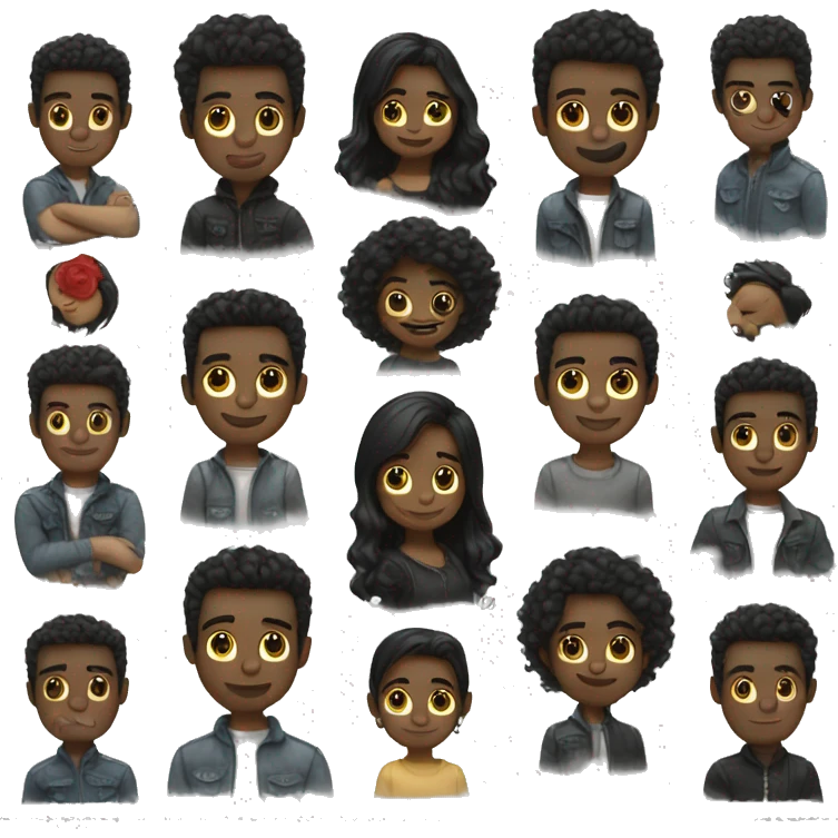 Best boyfriend certificate dark black hair emoji