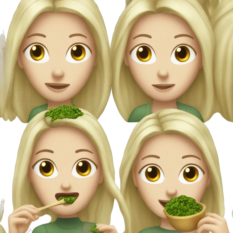 2 white girls who eats pesto emoji