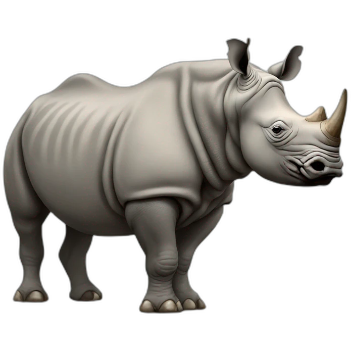 A rhino off Sun emoji