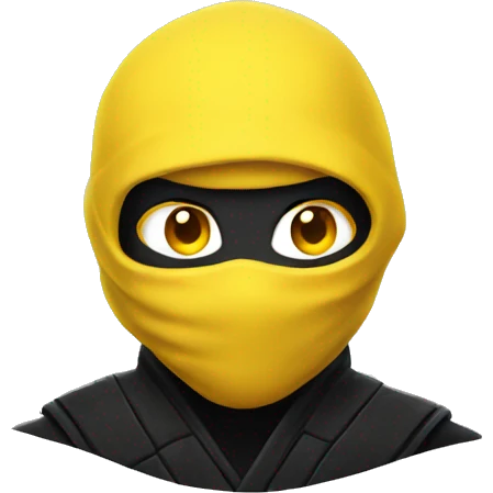yellow ninja emoji