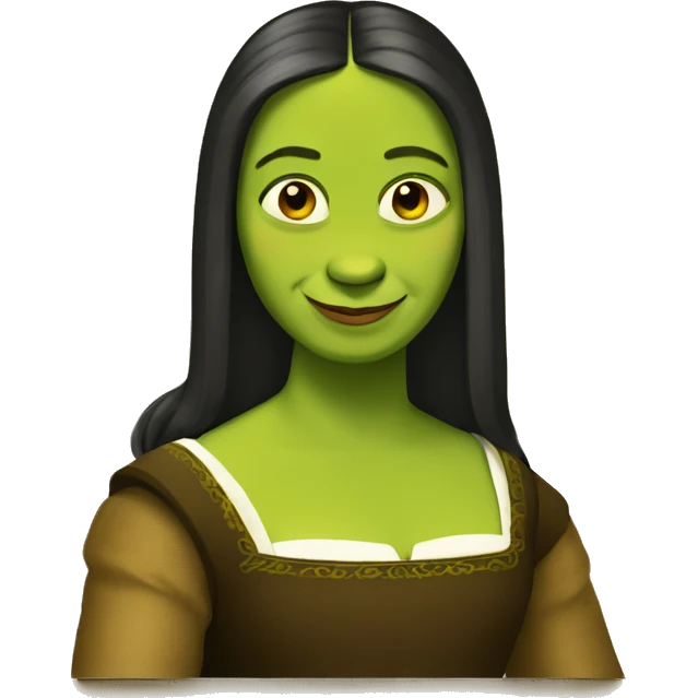  Shrek as mona lisa emoji