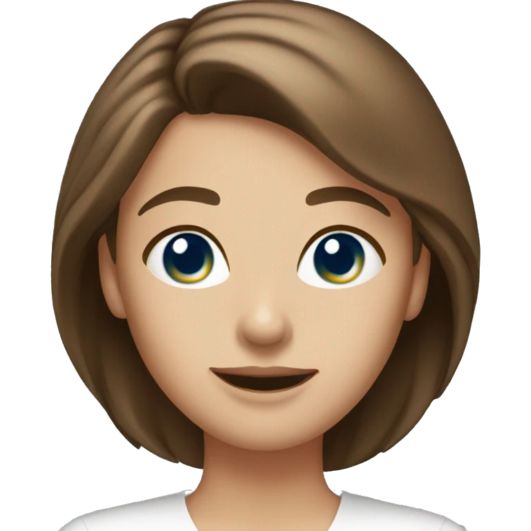 woman florist with blue eyes brown hair emoji