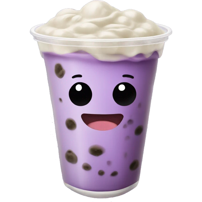Taro boba tea emoji