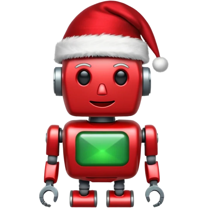 Robot navideño emoji