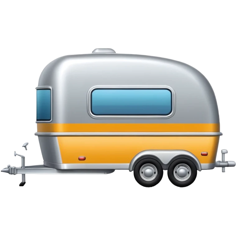 car pulling a venter trailer  emoji