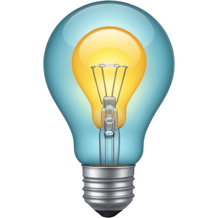 white light bulb emoji
