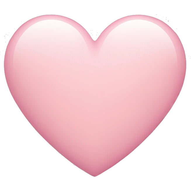 light pink heart emoji