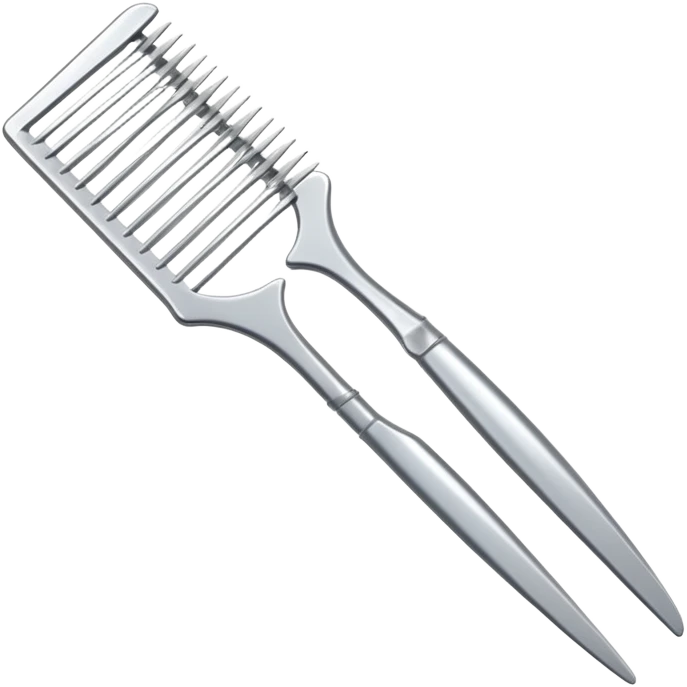 Metail tail comb emoji
