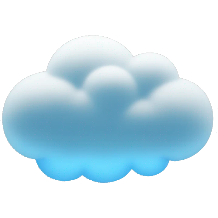 a cloud within the blockchain emoji