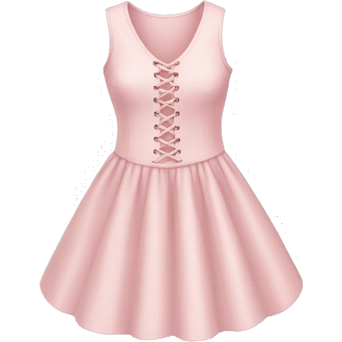 light pink dress with laces  emoji